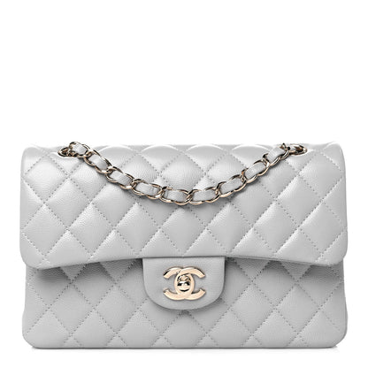 Chanel Caviar Quilted Small Double Flap Grey 1 of 11