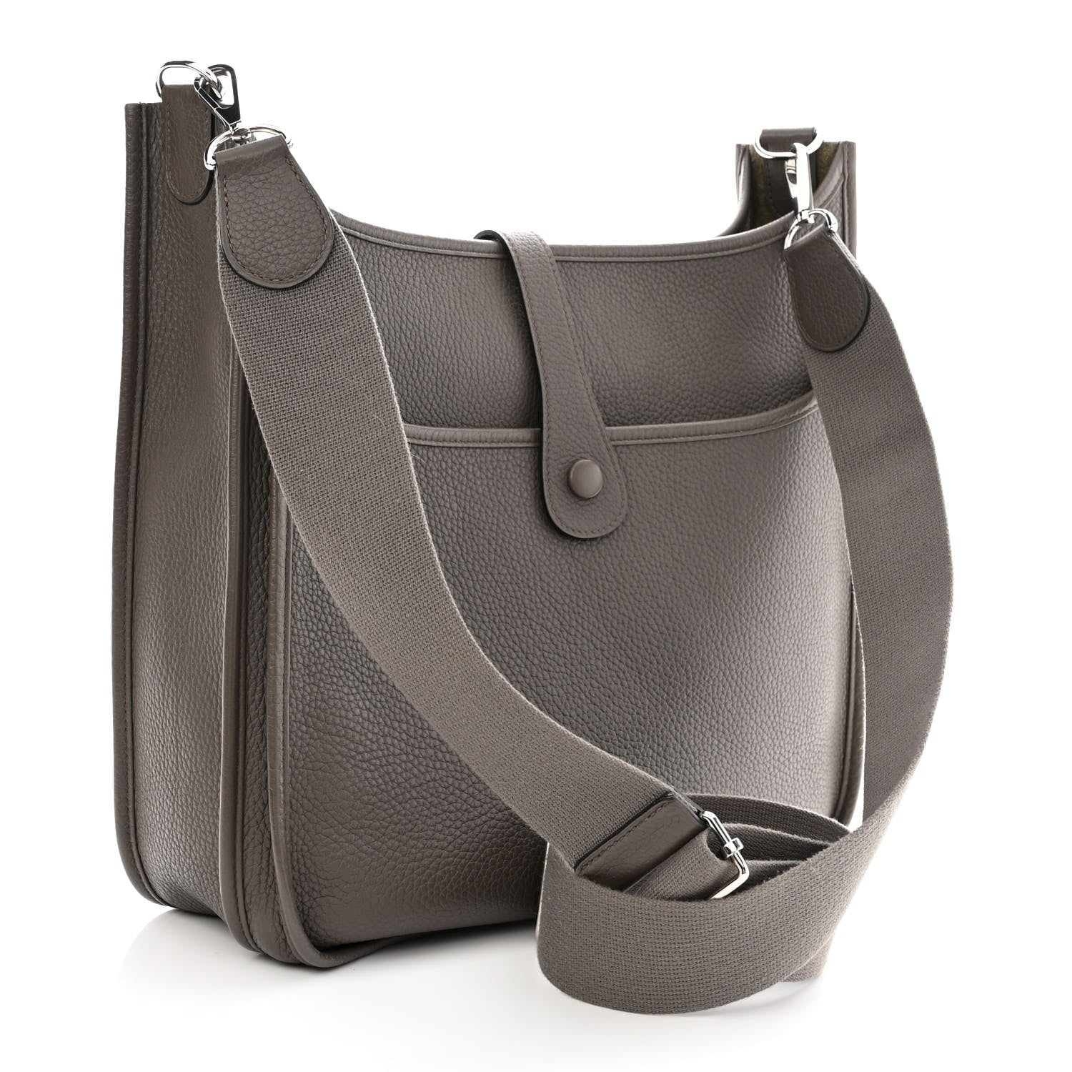 Hermes Taurillon Clemence Evelyne III GM Etain 3 of 10