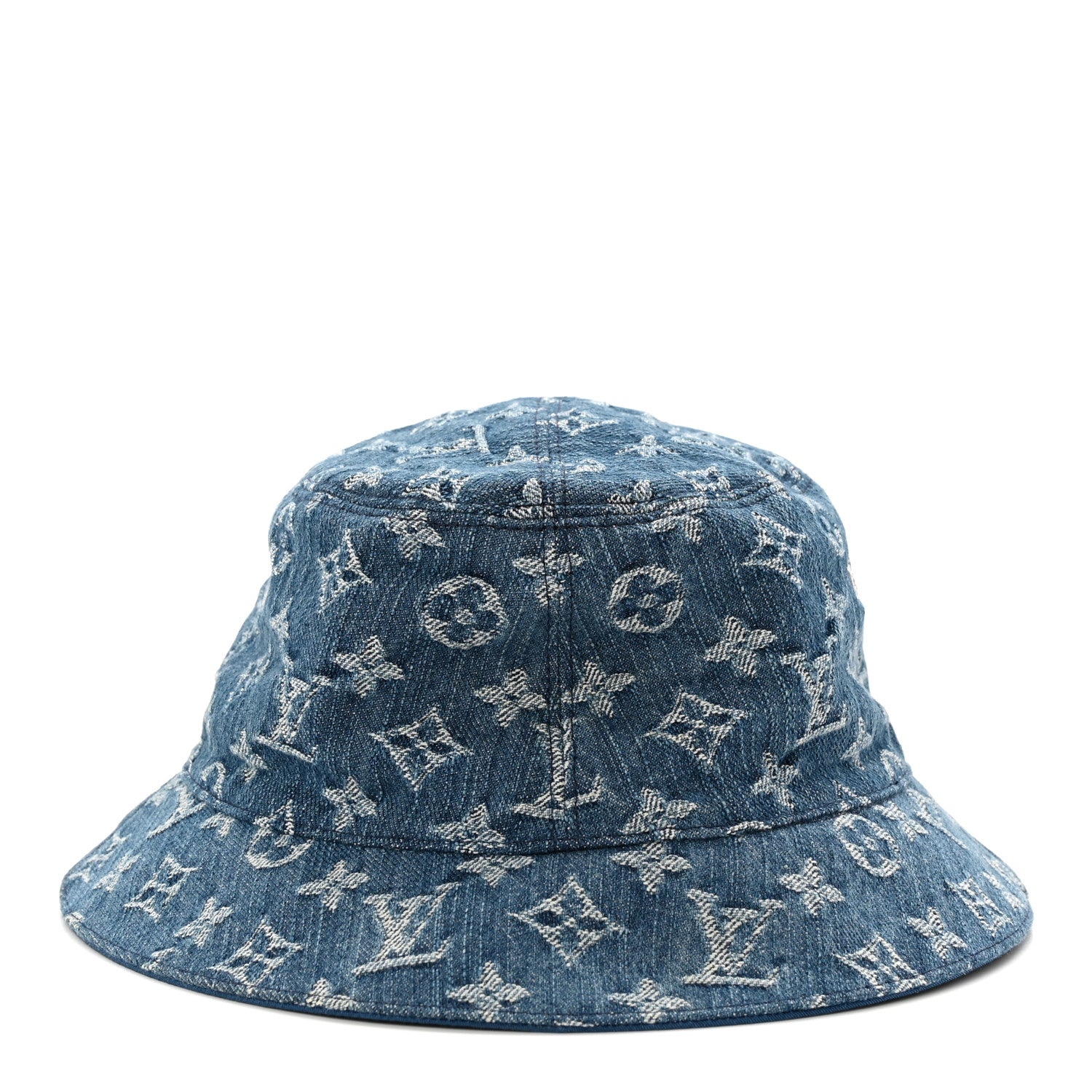 Louis Vuitton Monogram Denim Transformable Bob Bucket Hat 58 Blue 10 of 15