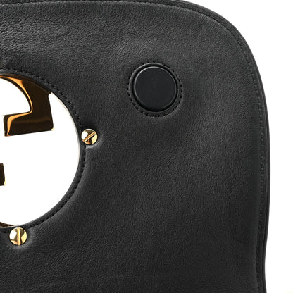 Gucci Roxy Calfskin Blondie Chain Shoulder Flap Bag Black 11 of 12