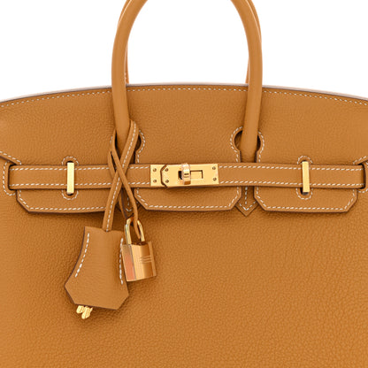 Hermes Togo Birkin 25 Natural Sable 7 of 12