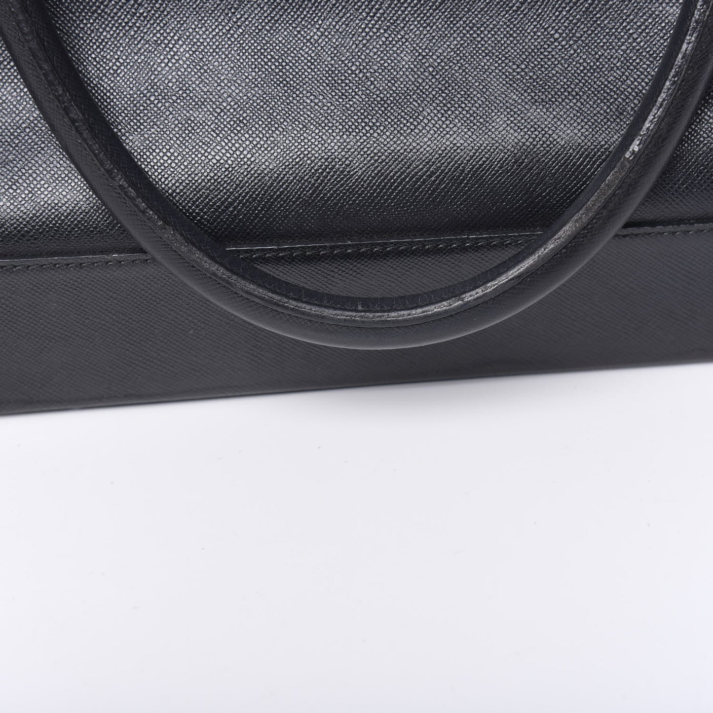 Saffiano Top Handle Tote Black