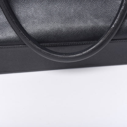 Burberry Saffiano Top Handle Tote Black 16 of 25