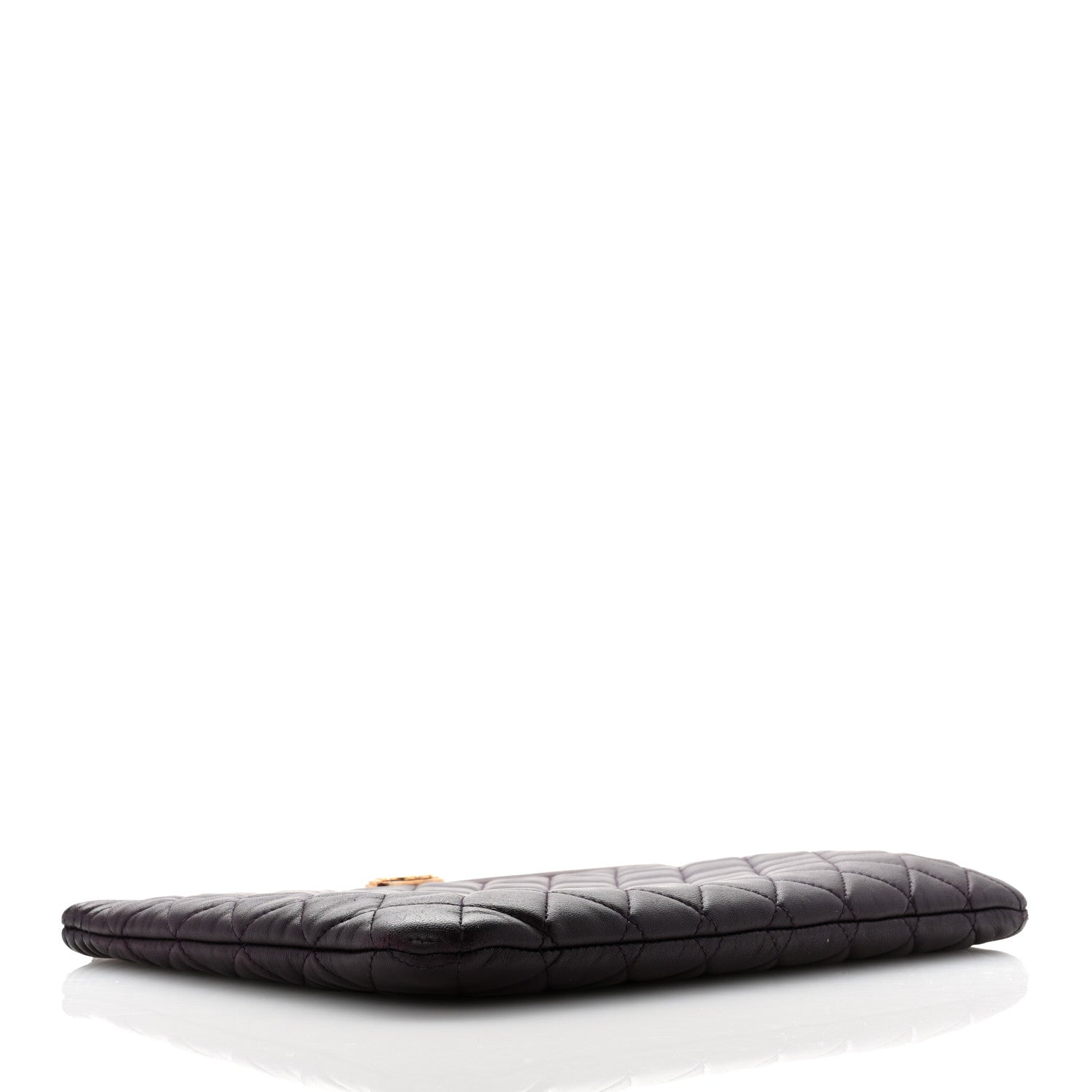 Chanel Lambskin Quilted Medium Boy Cosmetic Case Purple 4 of 8