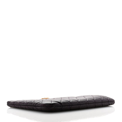 Chanel Lambskin Quilted Medium Boy Cosmetic Case Purple 4 of 8