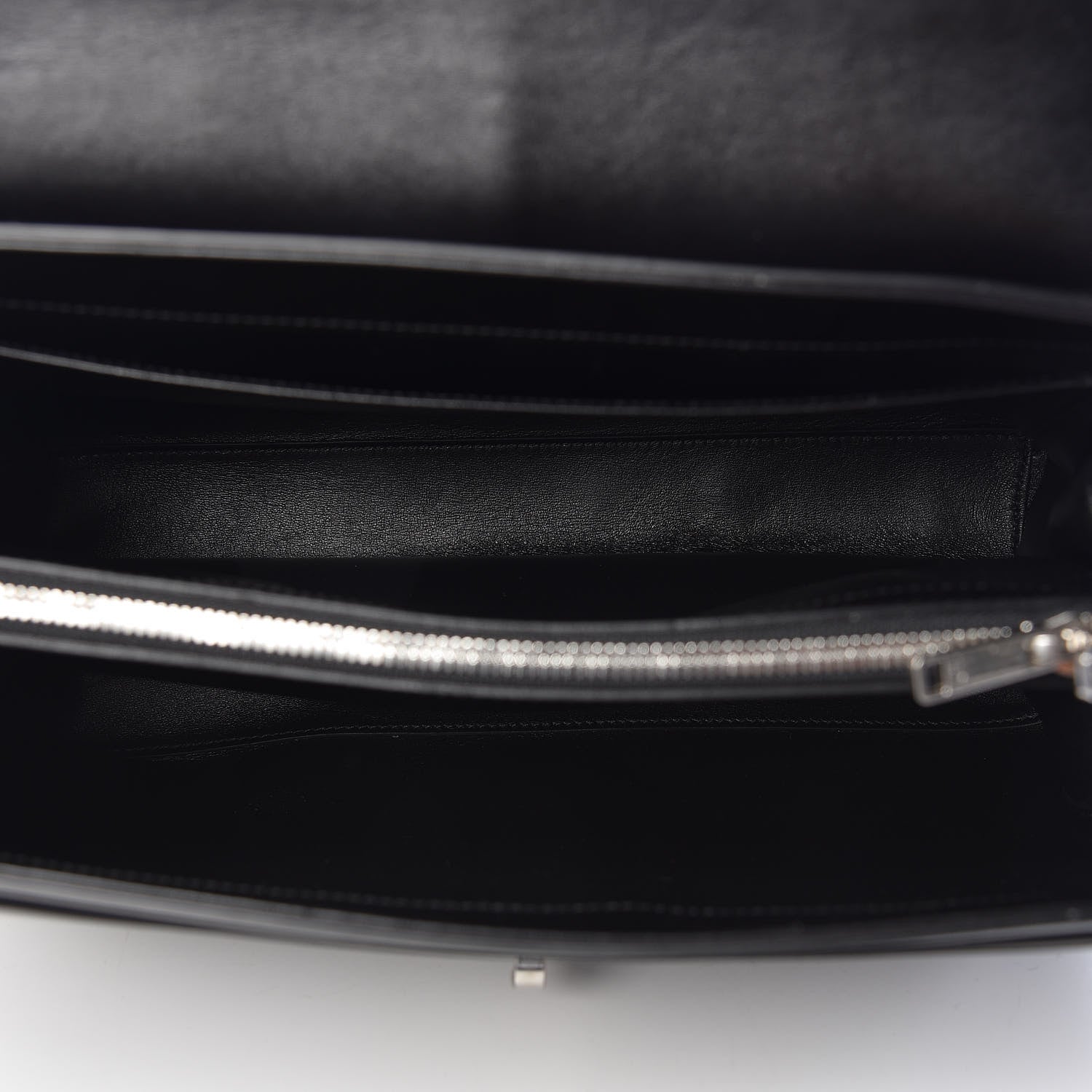 Celine Satinated Calfskin Medium 16 Top Handle Bag Black 5 of 10
