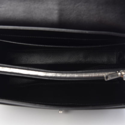 Celine Satinated Calfskin Medium 16 Top Handle Bag Black 5 of 10