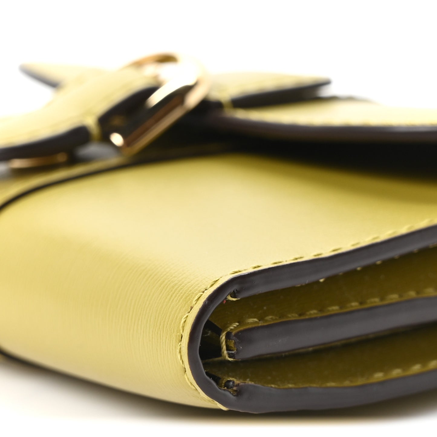 Box Calfskin Brillant Card Holder Kiwi