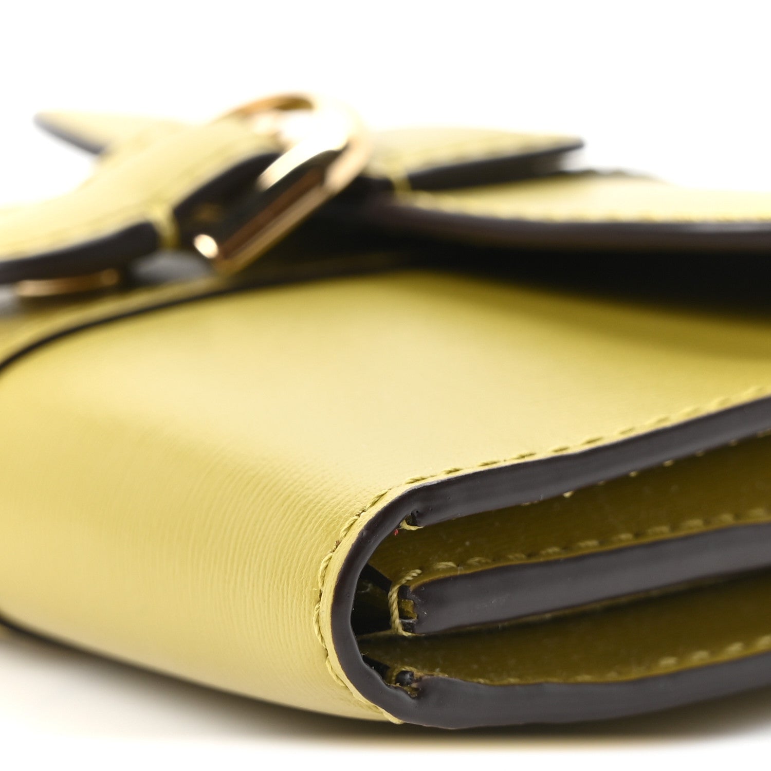 Delvaux Box Calfskin Brillant Card Holder Kiwi 9 of 10