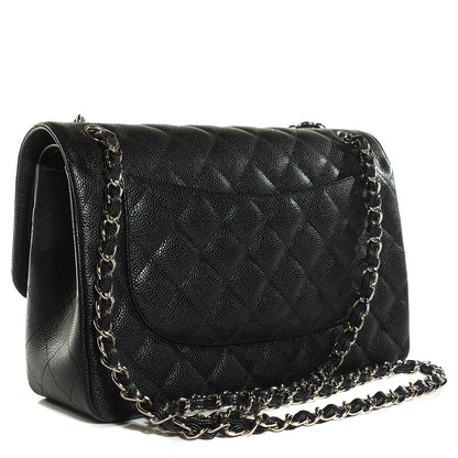 Chanel Caviar Quilted Jumbo Double Flap Black 3 of 9