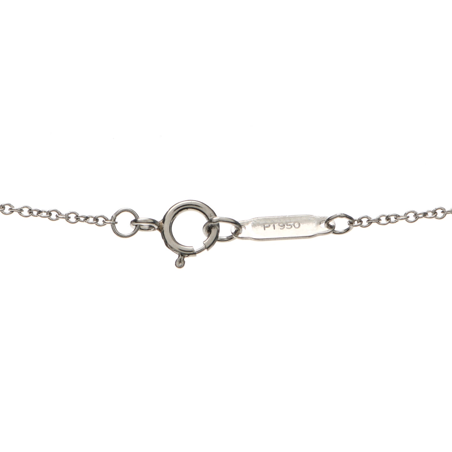Platinum Diamond Small Heart Lock Pendant Necklace