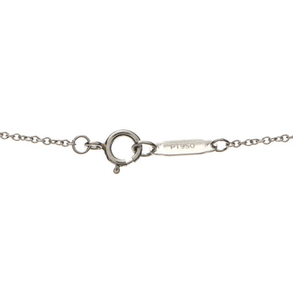 Tiffany Platinum Diamond Small Heart Lock Pendant Necklace 4 of 5