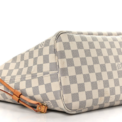 Louis Vuitton Damier Azur Neo Neverfull MM Rose Ballerine 8 of 9