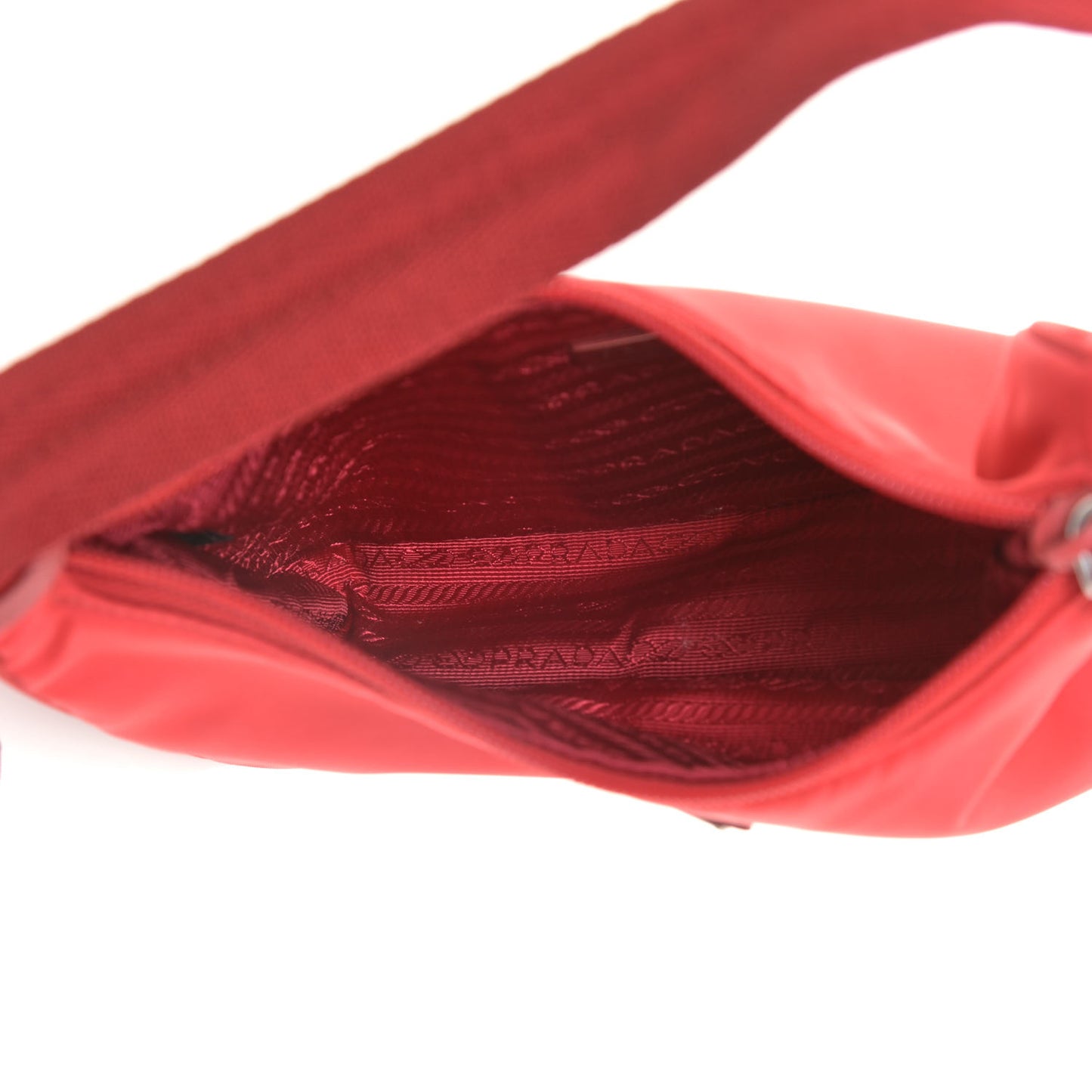 Tessuto Nylon Mini Re-Edition 2000 Bag Rosso