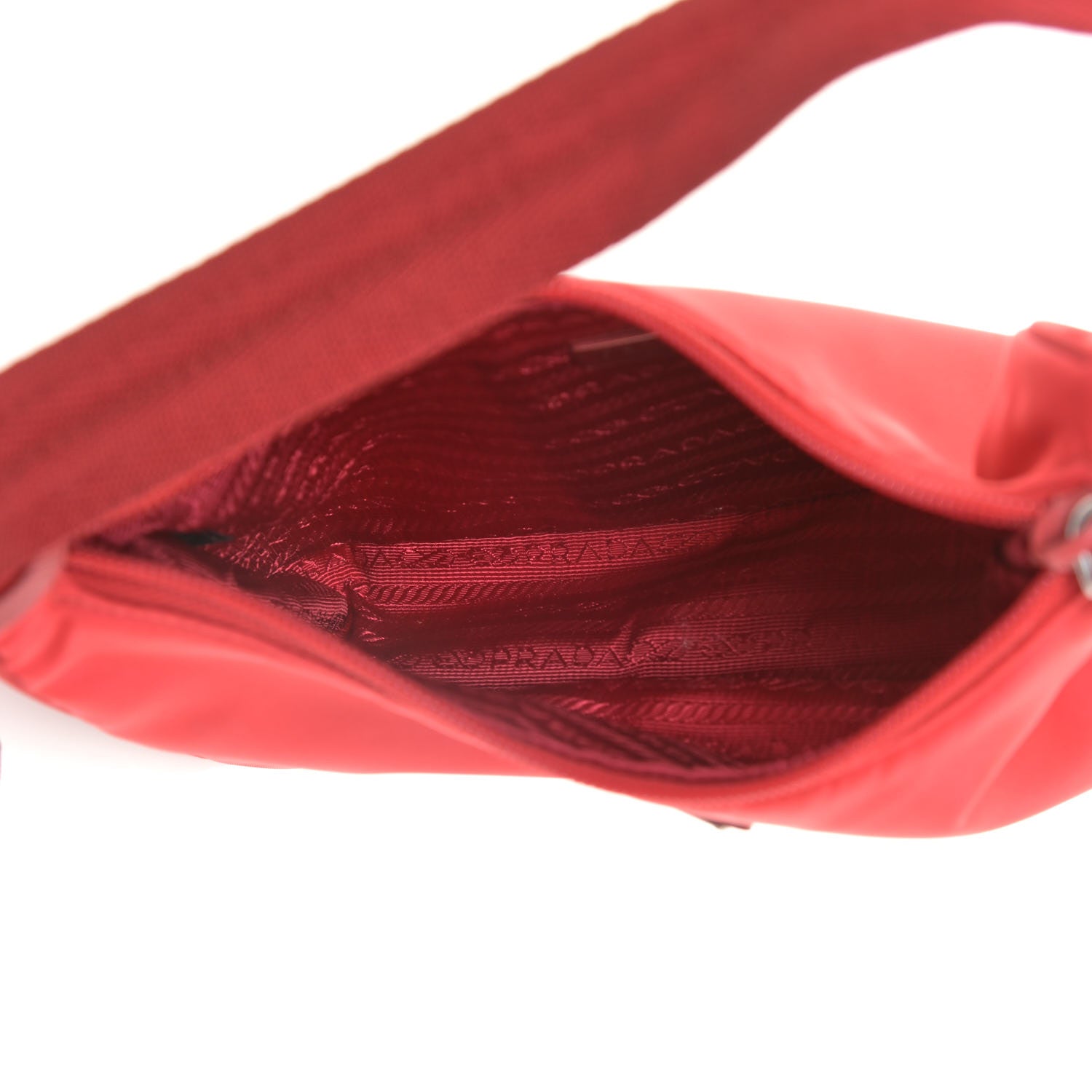 Prada Tessuto Nylon Mini Re-Edition 2000 Bag Rosso 5 of 13