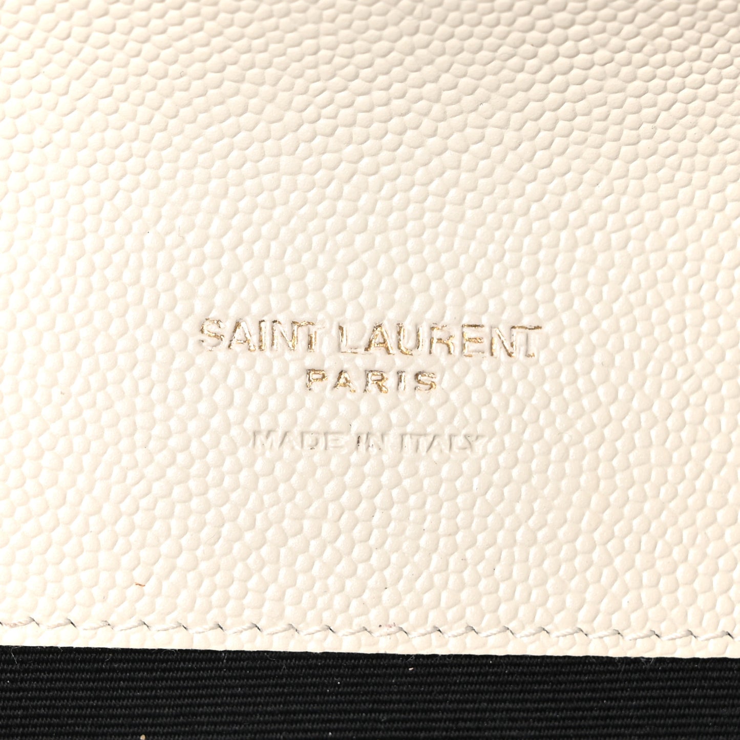 Grain De Poudre Textured Mixed Matelasse Triquilt Monogram Clutch Crema Soft