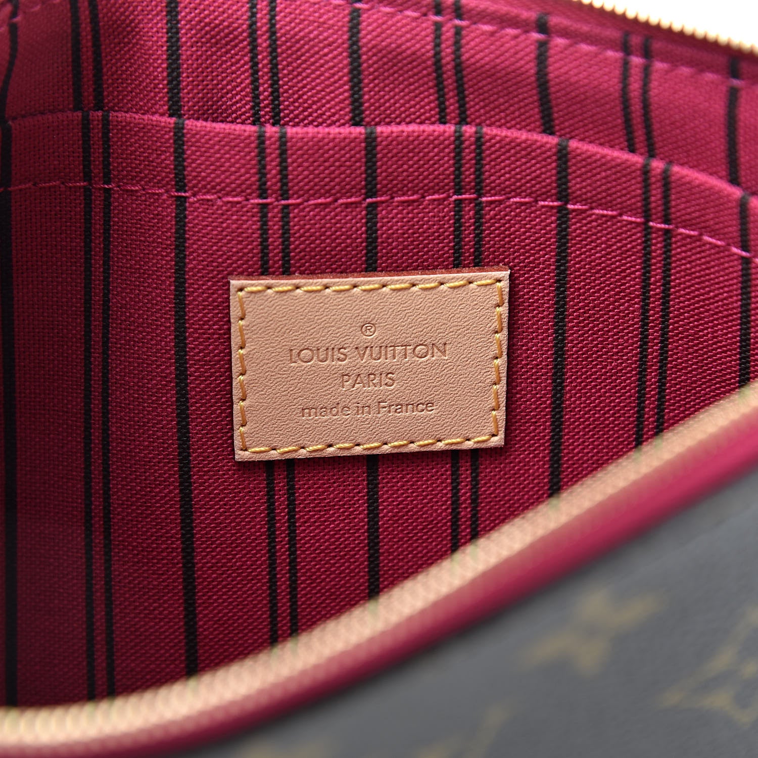 Louis Vuitton Monogram Neverfull MM GM Pochette Pivoine 6 of 7