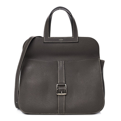 Hermes Taurillon Clemence Halzan 31 GM Etain 2 of 10