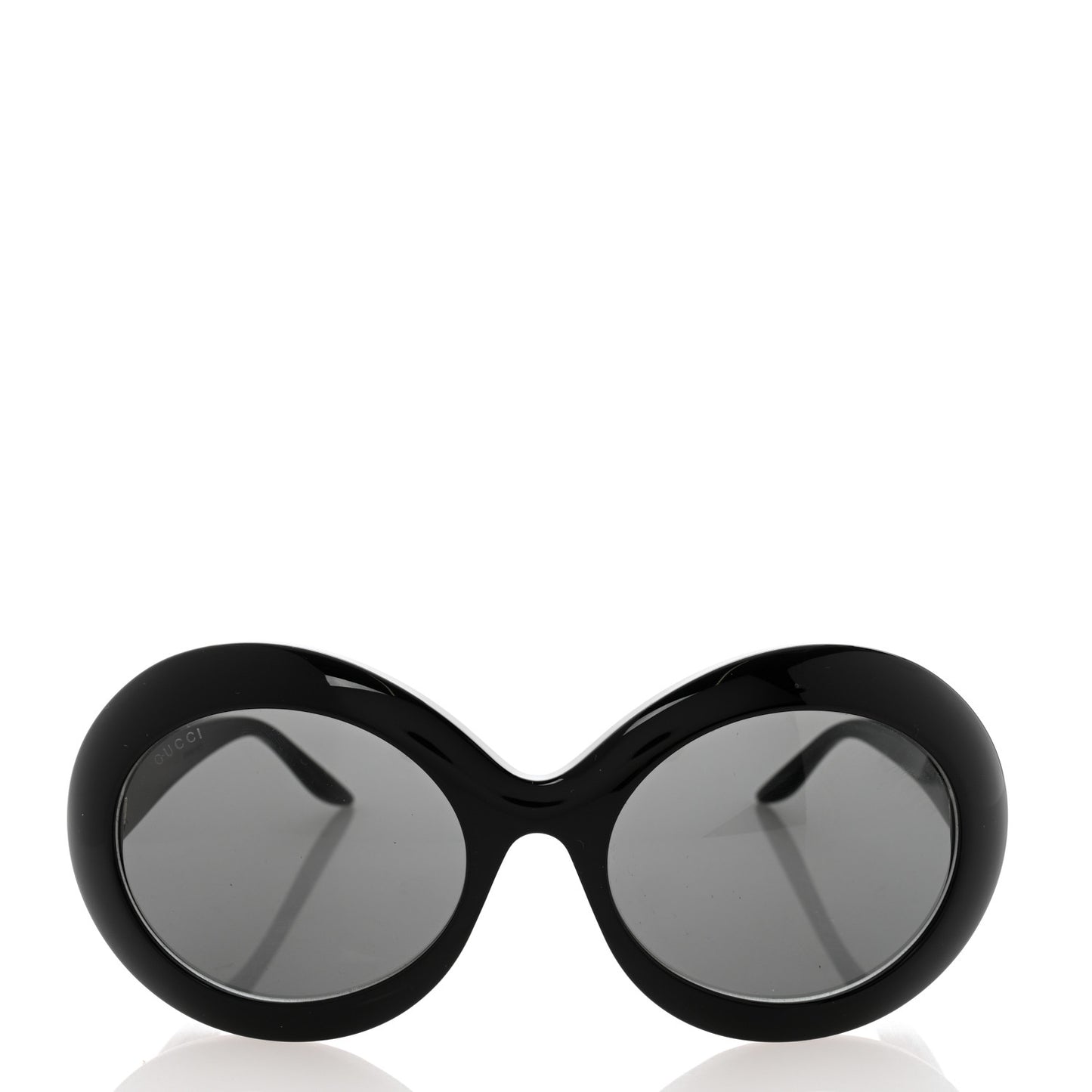 Acetate Round GG Sunglasses GG0744S Black