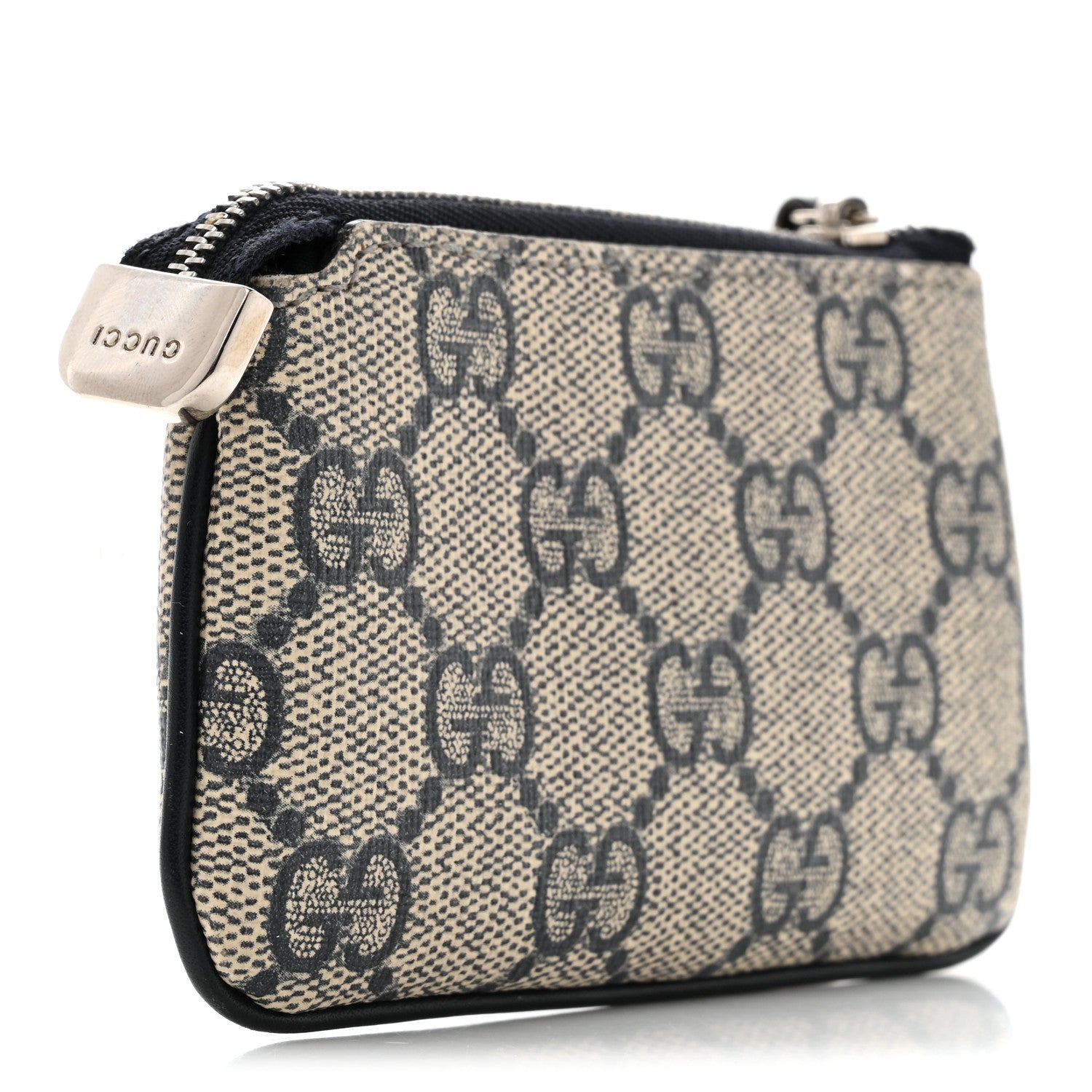 Gucci GG Supreme Monogram Key Case Beige Blue 3 of 8
