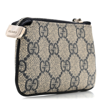 Gucci GG Supreme Monogram Key Case Beige Blue 3 of 8