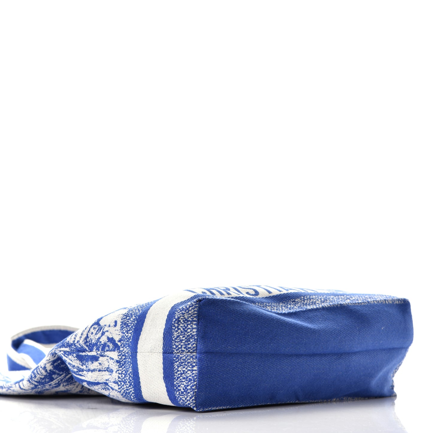 Canvas Print Cruise Tote Ivory Blue