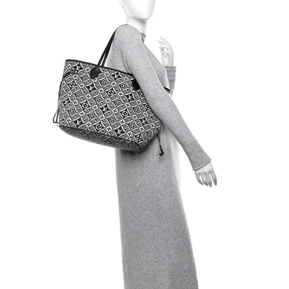 Louis Vuitton Jacquard Since 1854 Neverfull MM Grey 2 of 11