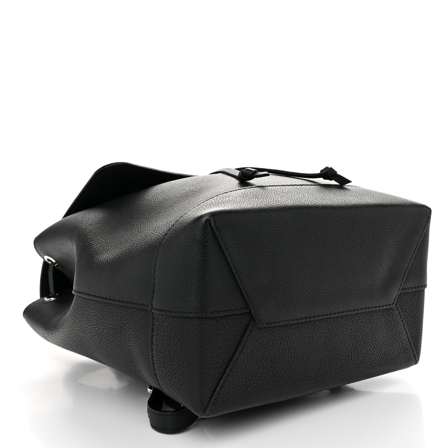 Calfskin Lockme Backpack Black