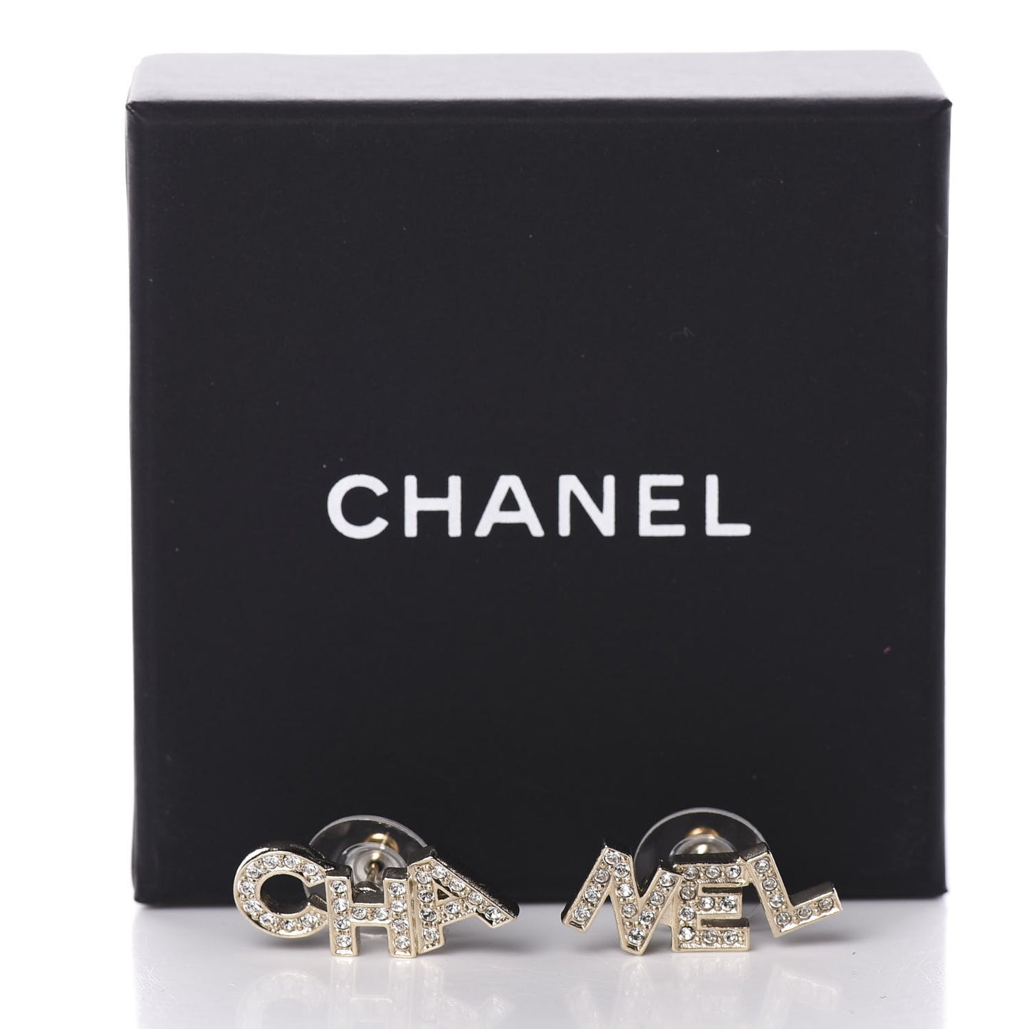 Crystal Pearl Signature Stud Earrings Gold
