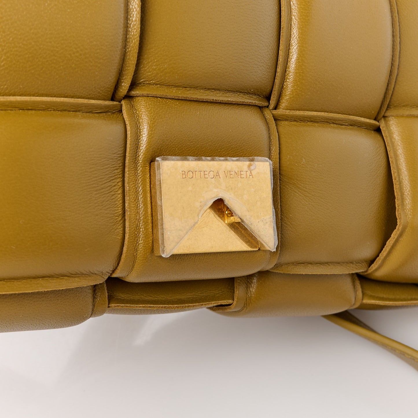 Nappa Maxi Intreccio Padded Cassette Crossbody Bag Acorn