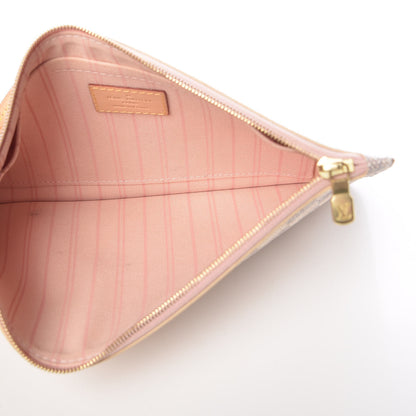 Louis Vuitton Damier Azur Neverfull MM GM Pochette Rose Ballerine 5 of 12