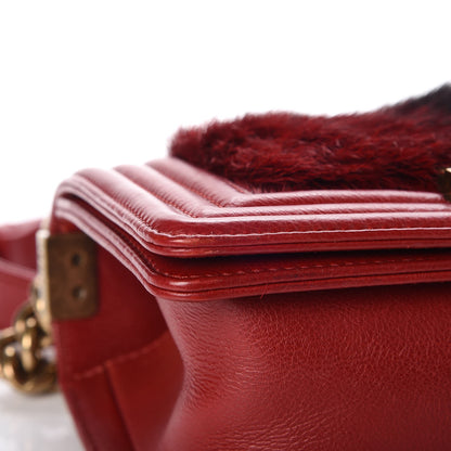 Chanel Goat Hair Small Boy Flap Red 10 of 11
