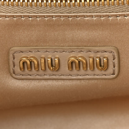 Miu Miu Nappa Matelasse Large Arcadie Top Handle Bag Sabbia 6 of 10