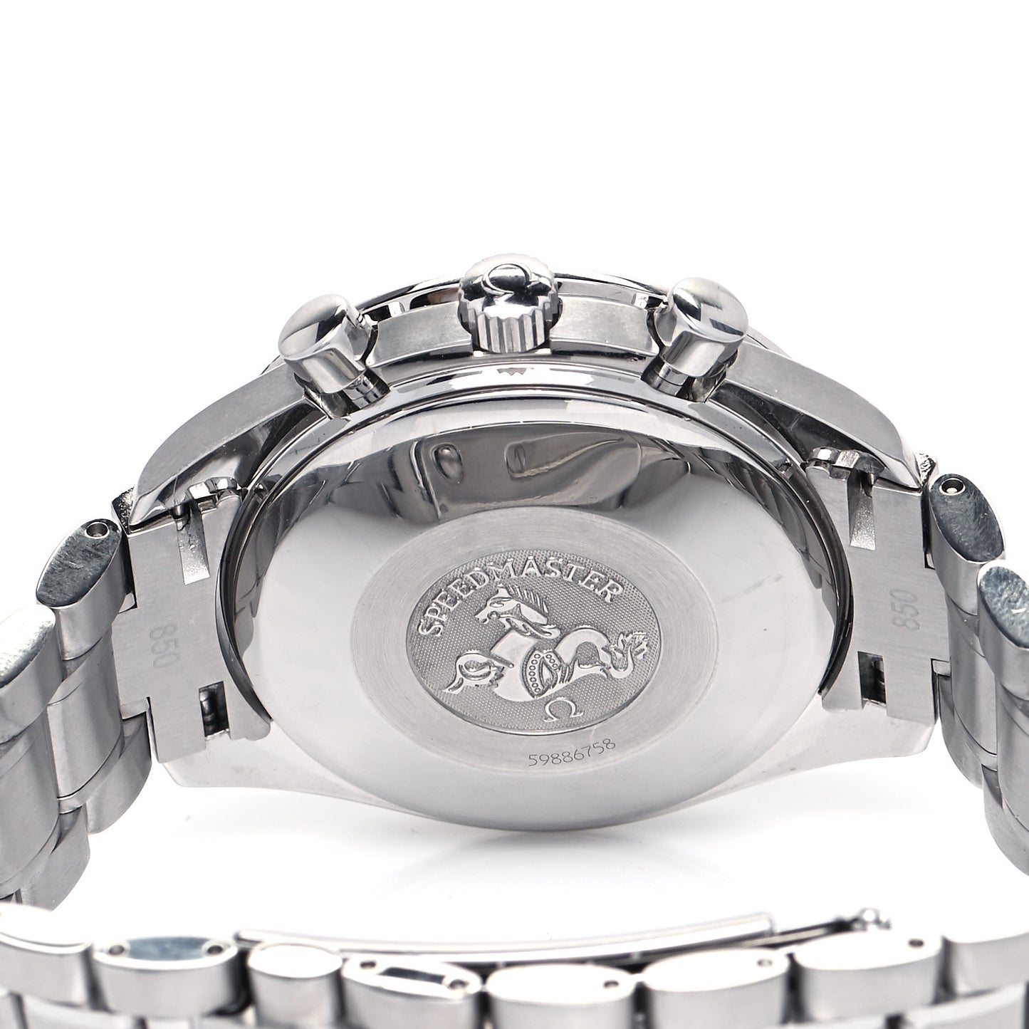 Stainless Steel 39mm Speedmaster Triple Calendar Chronograph Automatic Watch Blue 3523.80