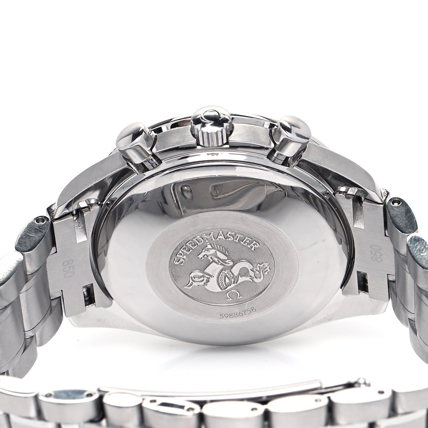 Omega Stainless Steel 39mm Speedmaster Triple Calendar Chronograph Automatic Watch Blue 3523.80 7 of 8