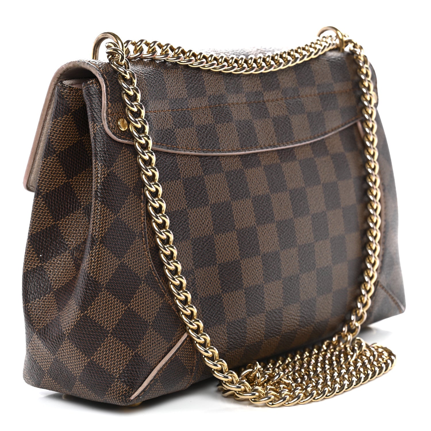 Louis Vuitton Damier Ebene Caissa Clutch Rose Ballerine 3 of 13