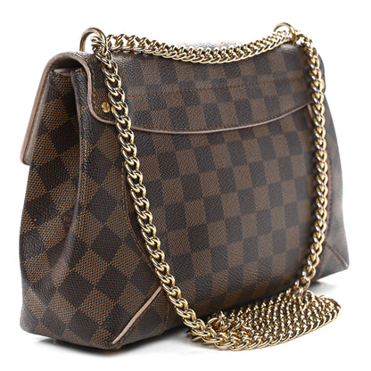 Louis Vuitton Damier Ebene Caissa Clutch Rose Ballerine 3 of 13
