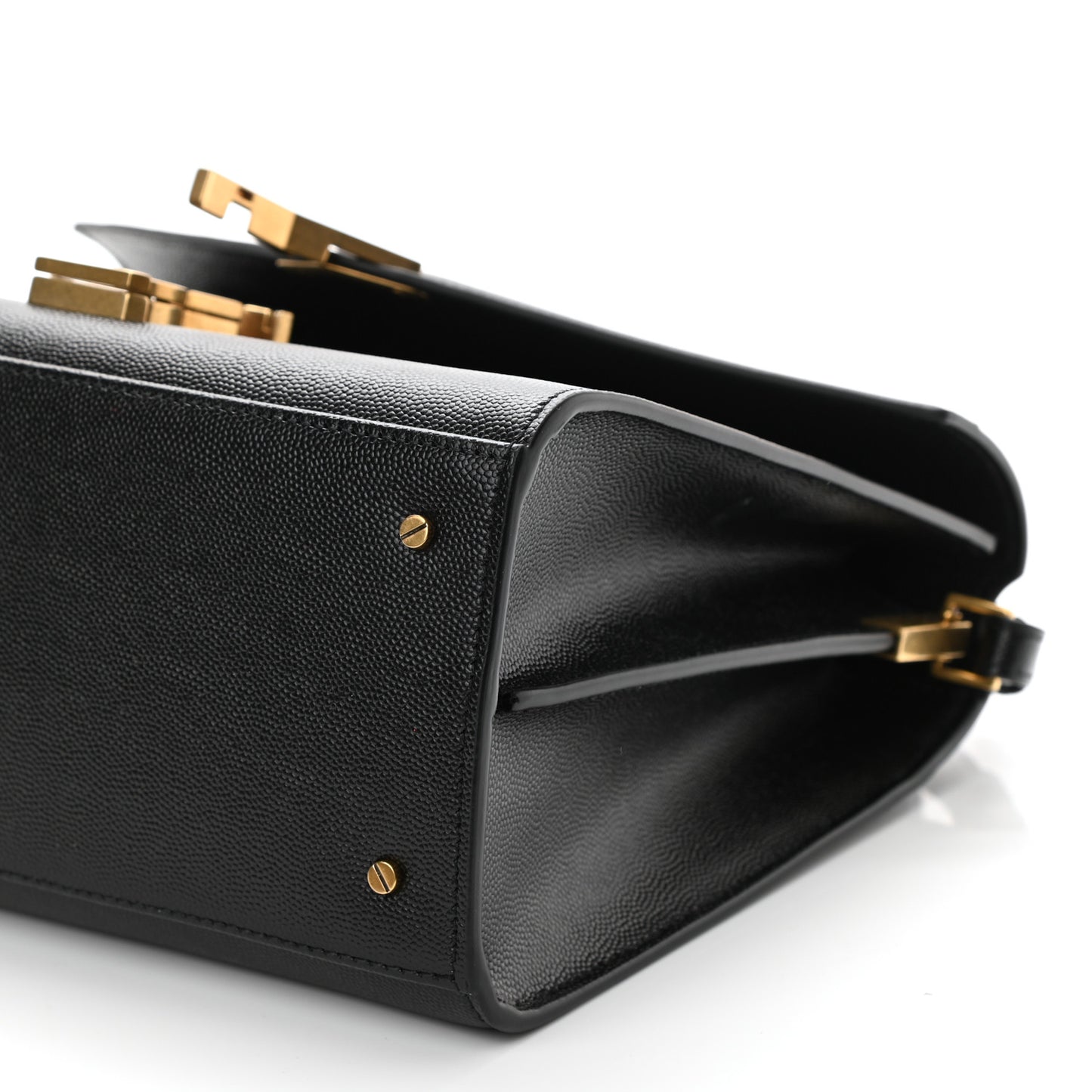 Grain de Poudre Medium Classic Monogram Cassandra Top Handle Black