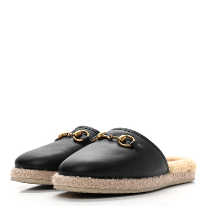 Gucci Nappa Wool Womens Fria Slippers 38 Black Butterscotch 3 of 9