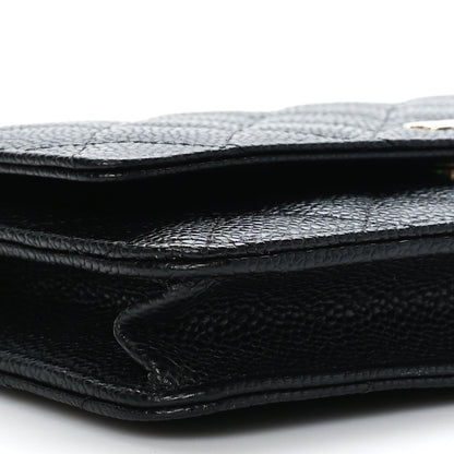Chanel Caviar Quilted Wallet on Chain WOC Black 9 of 10