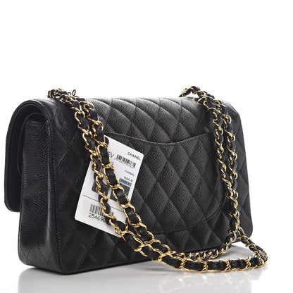 Chanel Caviar Quilted Medium Double Flap Black 4 of 9