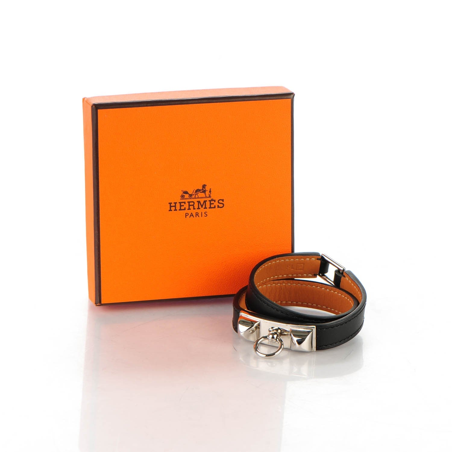 Hermes Box Rivale Double Tour Bracelet XS Black 7 of 7