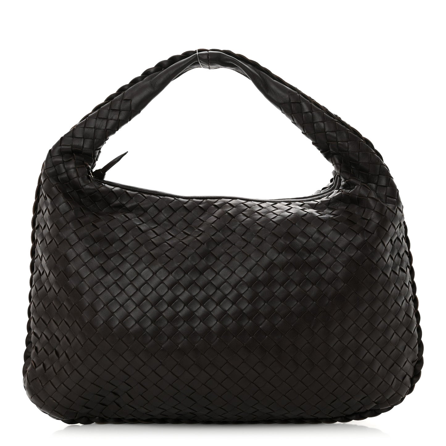 Nappa Intrecciato Medium Veneta Hobo Ebano