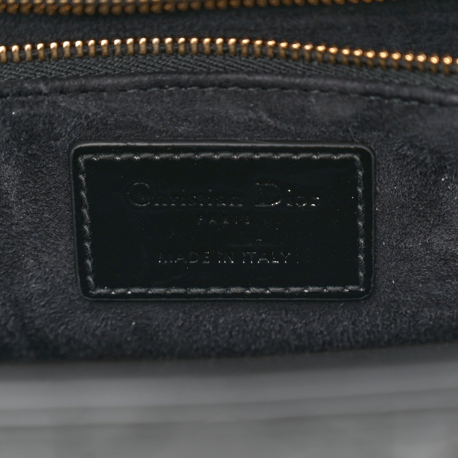 Christian Dior Patent Cannage Large Lady Dior Black 6 of 11