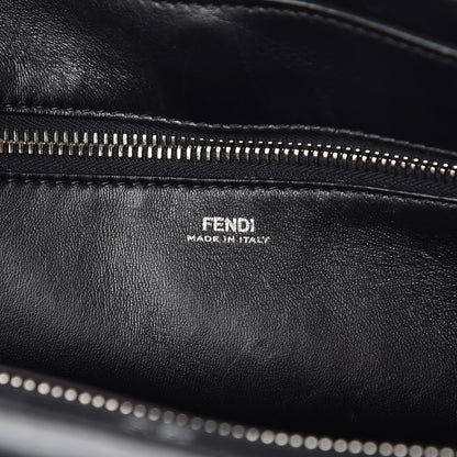 Fendi Shiny Nappa Trapuntata DotCom Chain Satchel Black 5 of 12