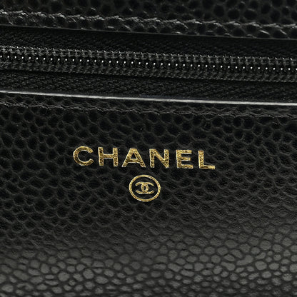 Chanel Caviar Quilted Wallet on Chain WOC Black 6 of 11