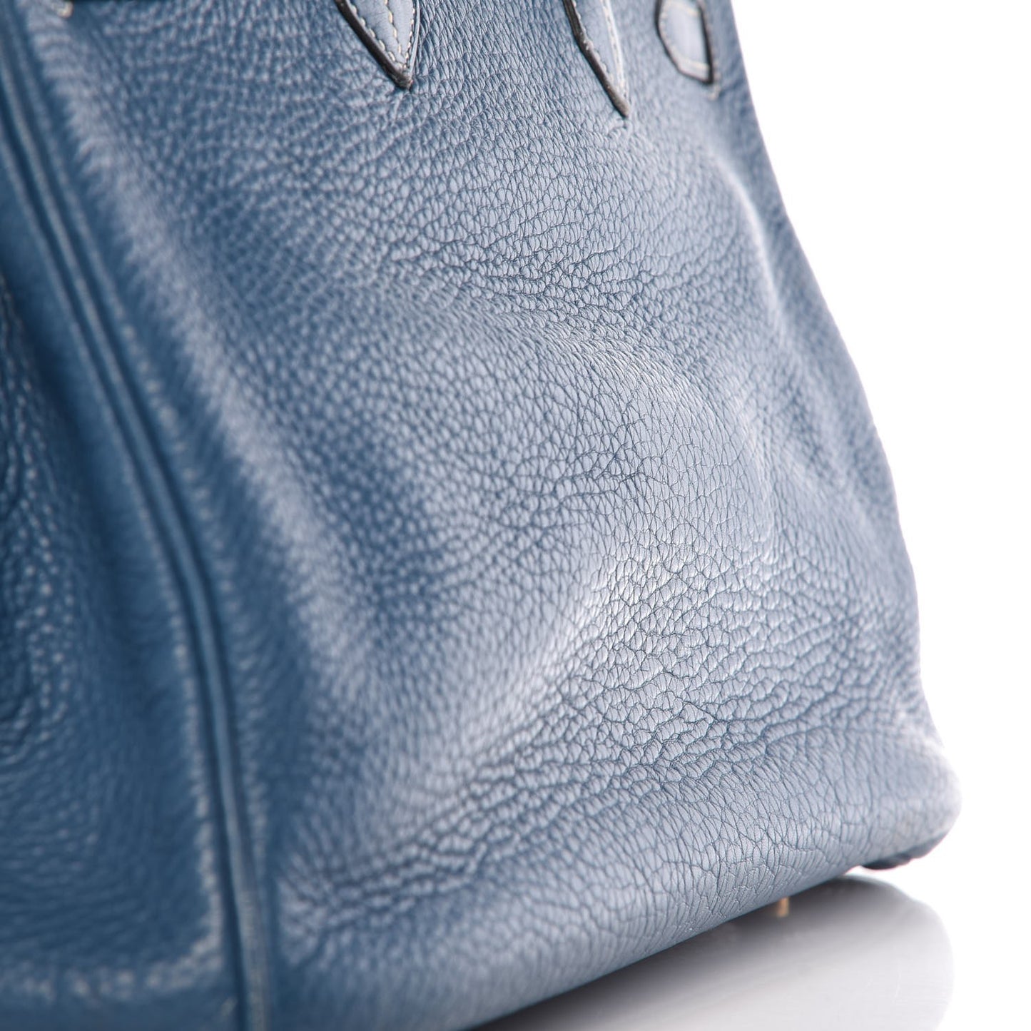 Taurillon Clemence Birkin 35 Bleu Thalassa