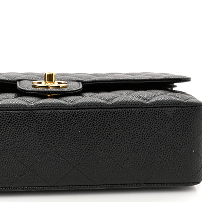 Chanel Caviar Quilted Medium Double Flap Black 11 of 14