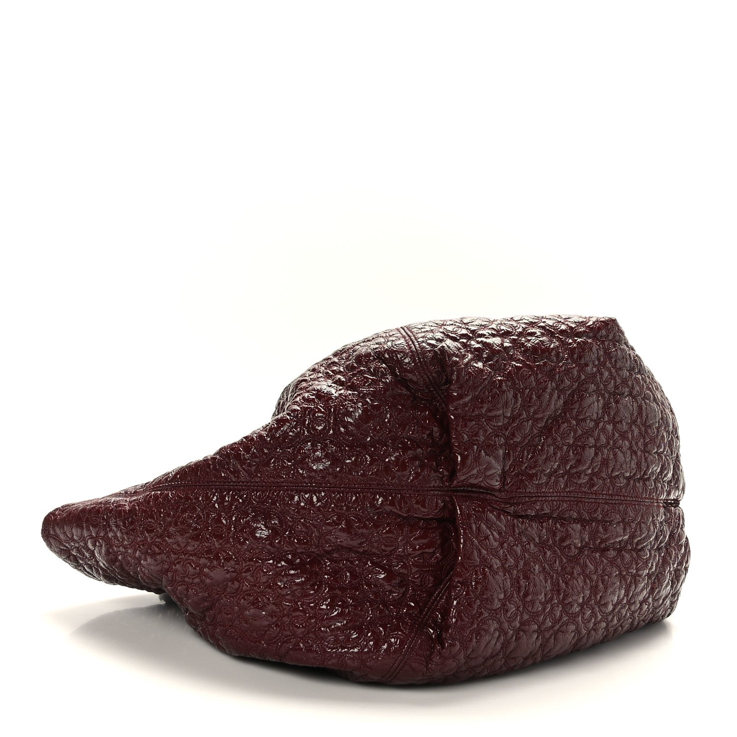 Chanel Vinyl Rock In Moscow Cabas Tote Burgundy 4 of 11