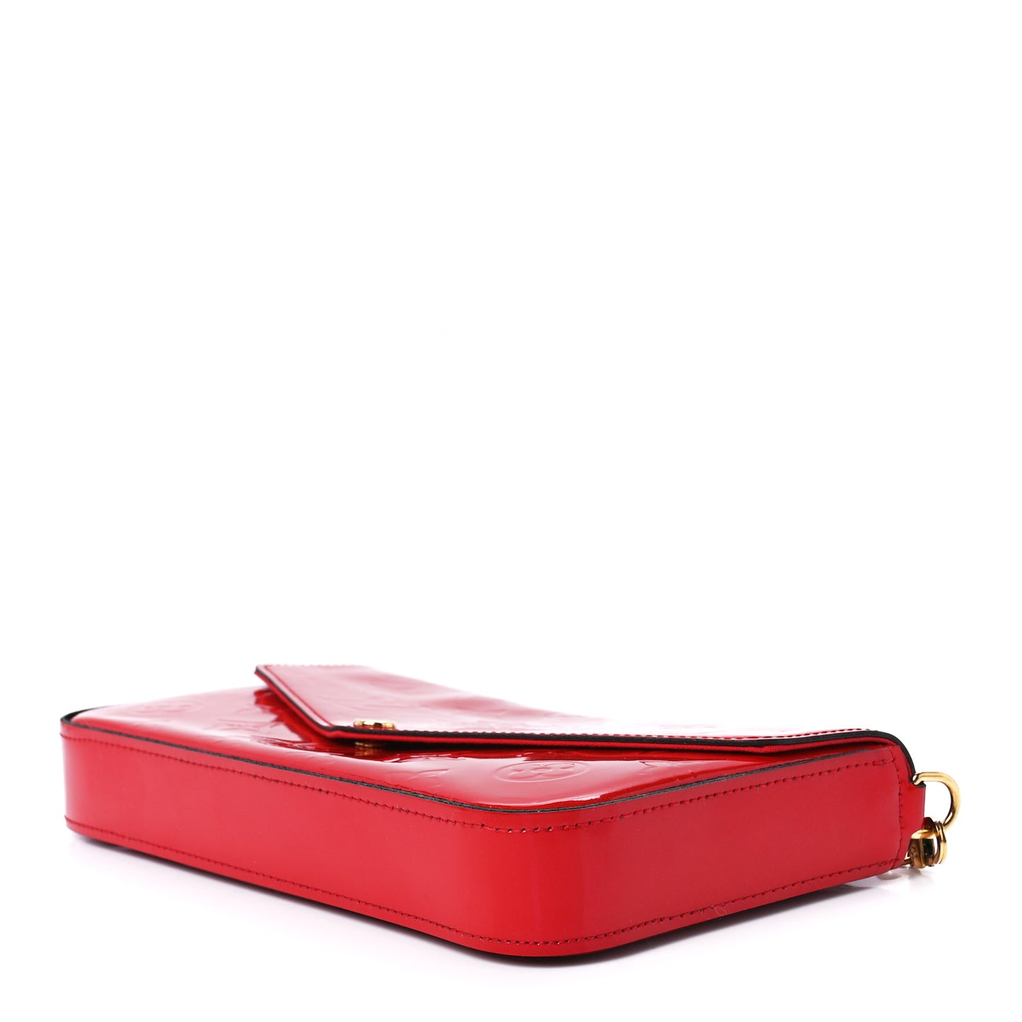 Vernis Felicie Pochette Chain Wallet Cherry